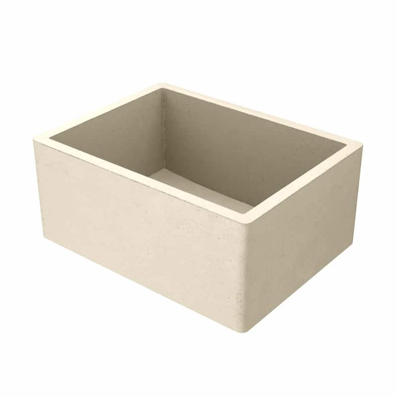 NativeStone Farmhouse 24" Kitchen Sink - 24" x 18" x 10.25" - Sand
