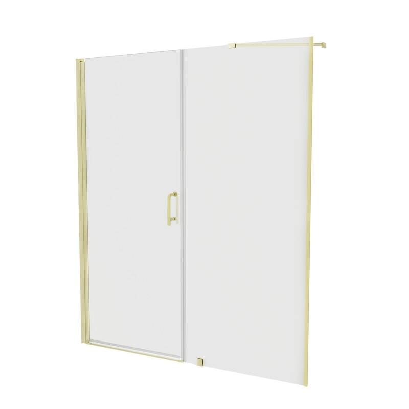 Alvana 60‘’×72'' Semi-Frameless Hinged Shower Door