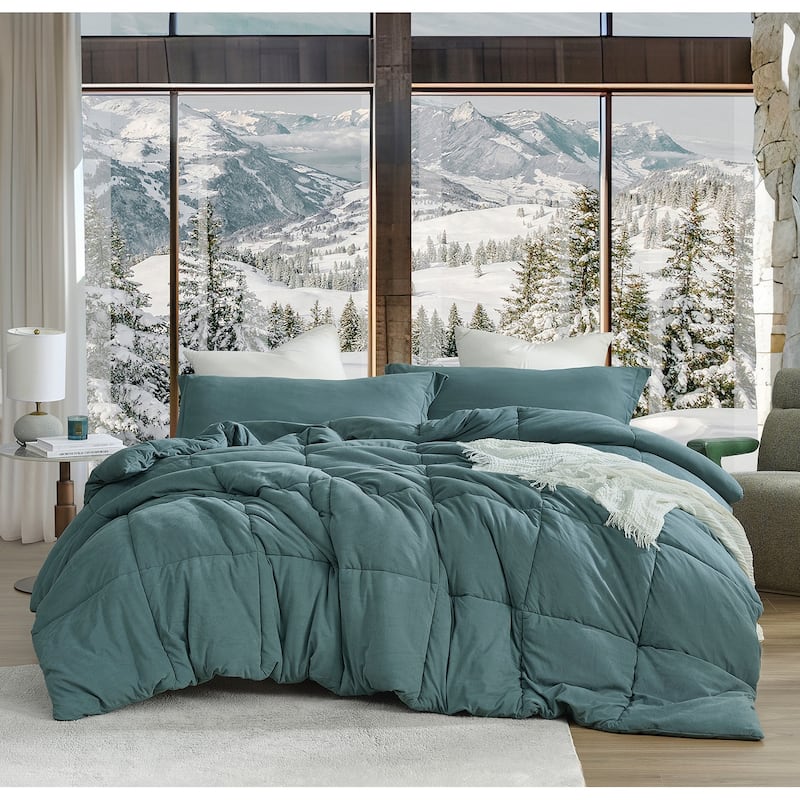 If My Bed Was a Hippo - Coma Inducer® Comforter - Tanzania Teal - Queen