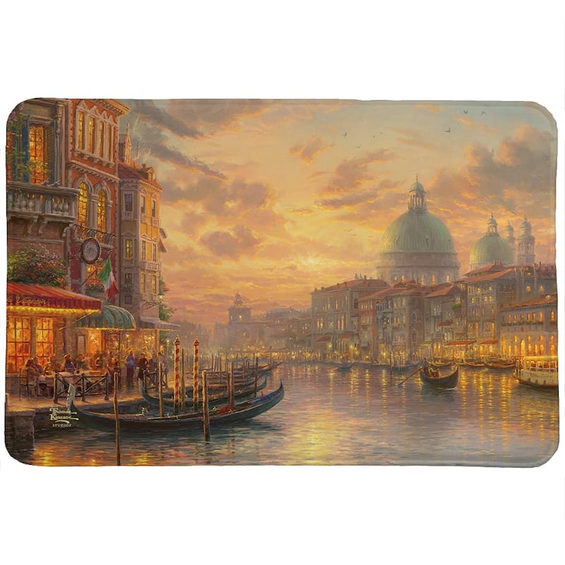 Thomas Kinkade Venetian Cafe Memory Foam Rug