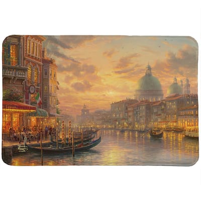 Thomas Kinkade Venetian Cafe Memory Foam Rug