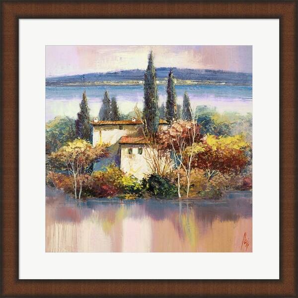 Luigi Florio 'Case sul Lago' Framed Art - Bed Bath & Beyond - 32410879