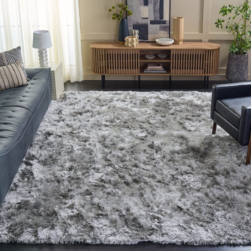 SAFAVIEH Handmade Ocean Shag Marilijn Glam 2.5-inch Thick Rug