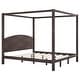 preview thumbnail 10 of 13, King Size Canopy Platform Bed with Headboard and Support Legs