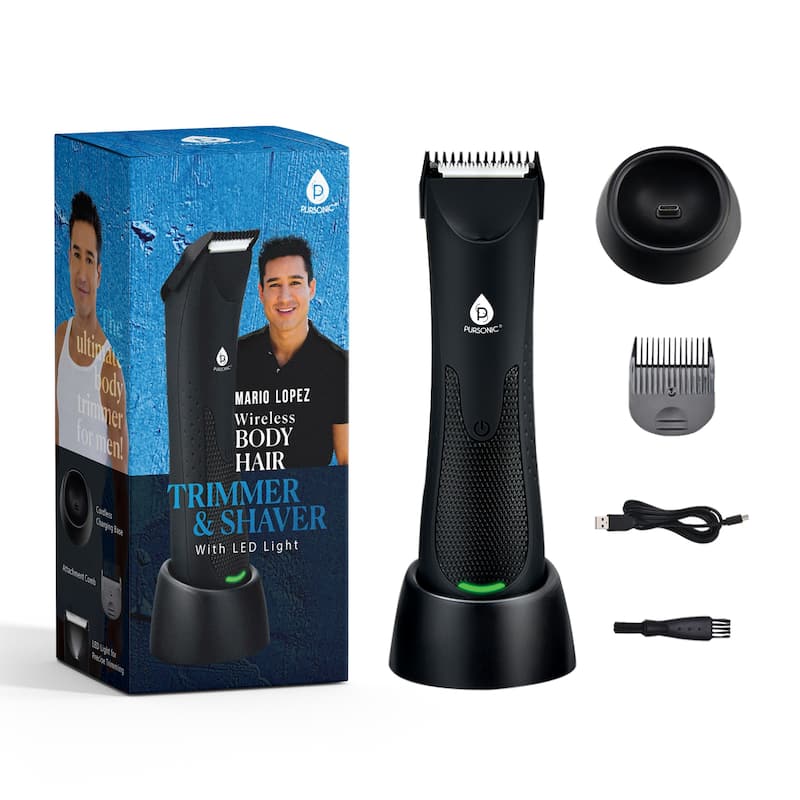 Pursonic - Mario Lopez Wireless Body Hair Trimmer & Shaver