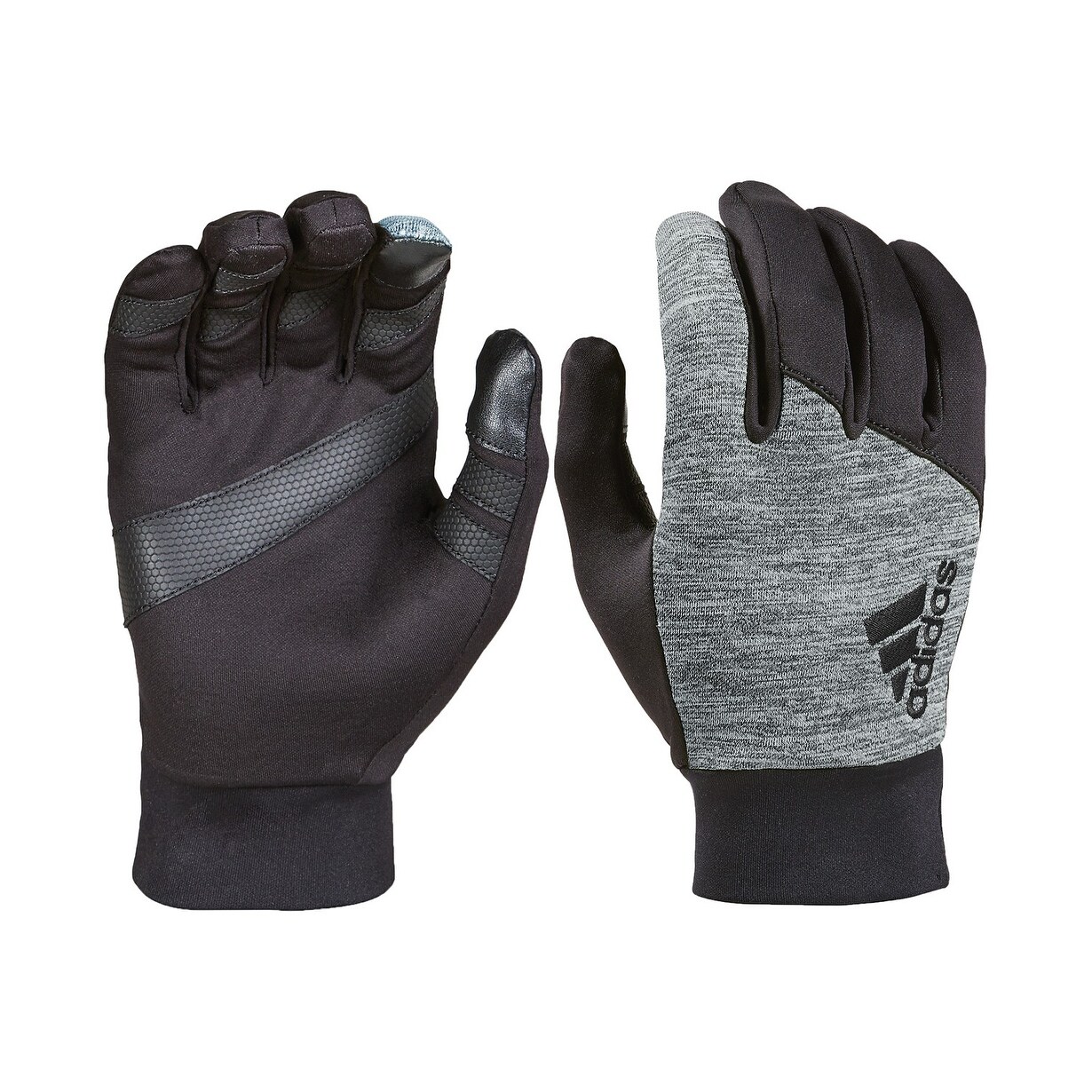 Shop Adidas Mens Gray Black Size Large L Climawarm Touch Screen
