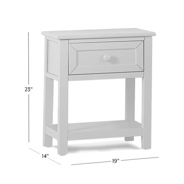 dimension image slide 1 of 2, Hillsdale Kids and Teen Schoolhouse 4.0 Wood 1 Drawer Nightstand