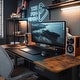preview thumbnail 3 of 1, Homall Electric Height Adjustable Standing Office Desk