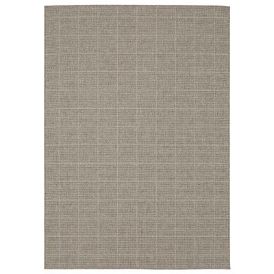Style Haven Calayan Woven Gridwork Grey Ultimate Performance Area Rug~