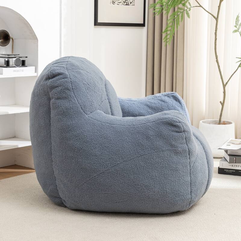 Bean Bag Chair Soft Fluffy Lazy Sofa with Memory Foam