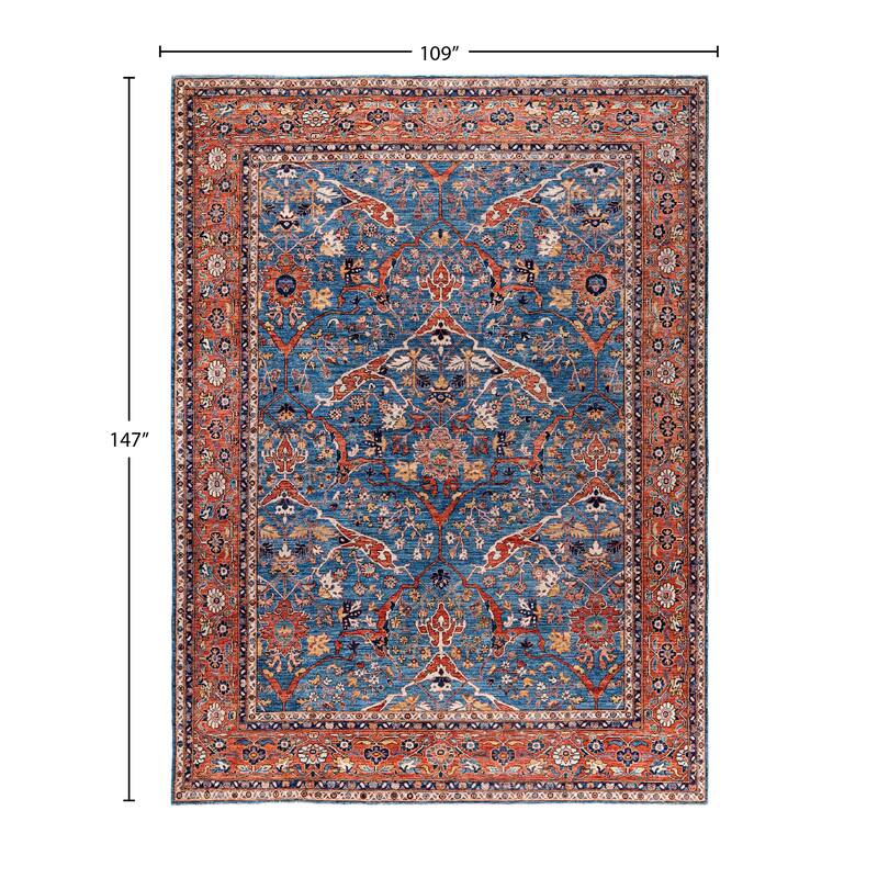 Serapi One-of-a-Kind Hand-Knotted Area Rug - Blue - 9' 1" x 12' 3"