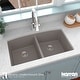 preview thumbnail 32 of 58, Karran Undermount Quartz 32 in. 50/50 Double Bowl Kitchen Sink Kit