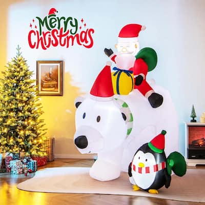 Christmas Inflatables Outdoor Indoor Blow Up Christmas Decoration - Multicolor