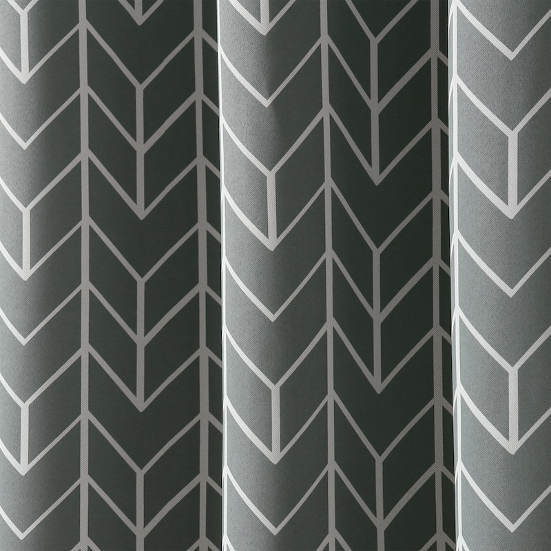 Sun Zero Kenwood Chevron Blackout Grommet Curtain Panel, Single Panel
