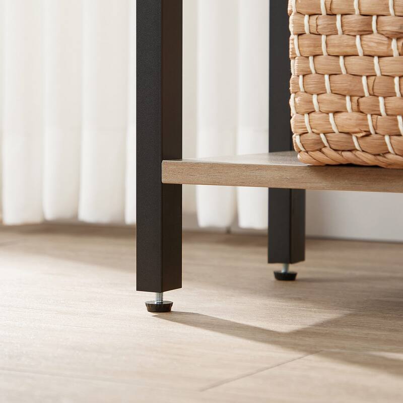 5-Tier Book Storage Shelf Rack with 5 Shelves and Steel Frame Perfect for Any Room - 9.4”D x 24.4”W x 65”H