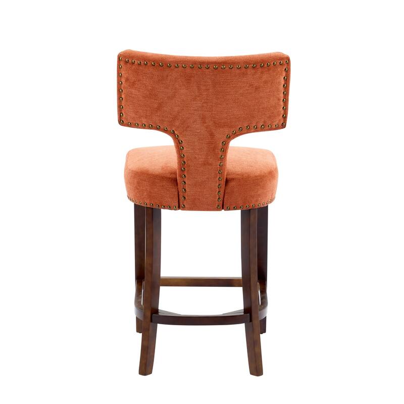 Ostweer Furniture Mid Century Modern Counter Height Gray Bar Stools Set of 2