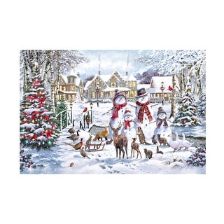 The Macneil Studio 'Magic Of Christmas' Canvas Art - White