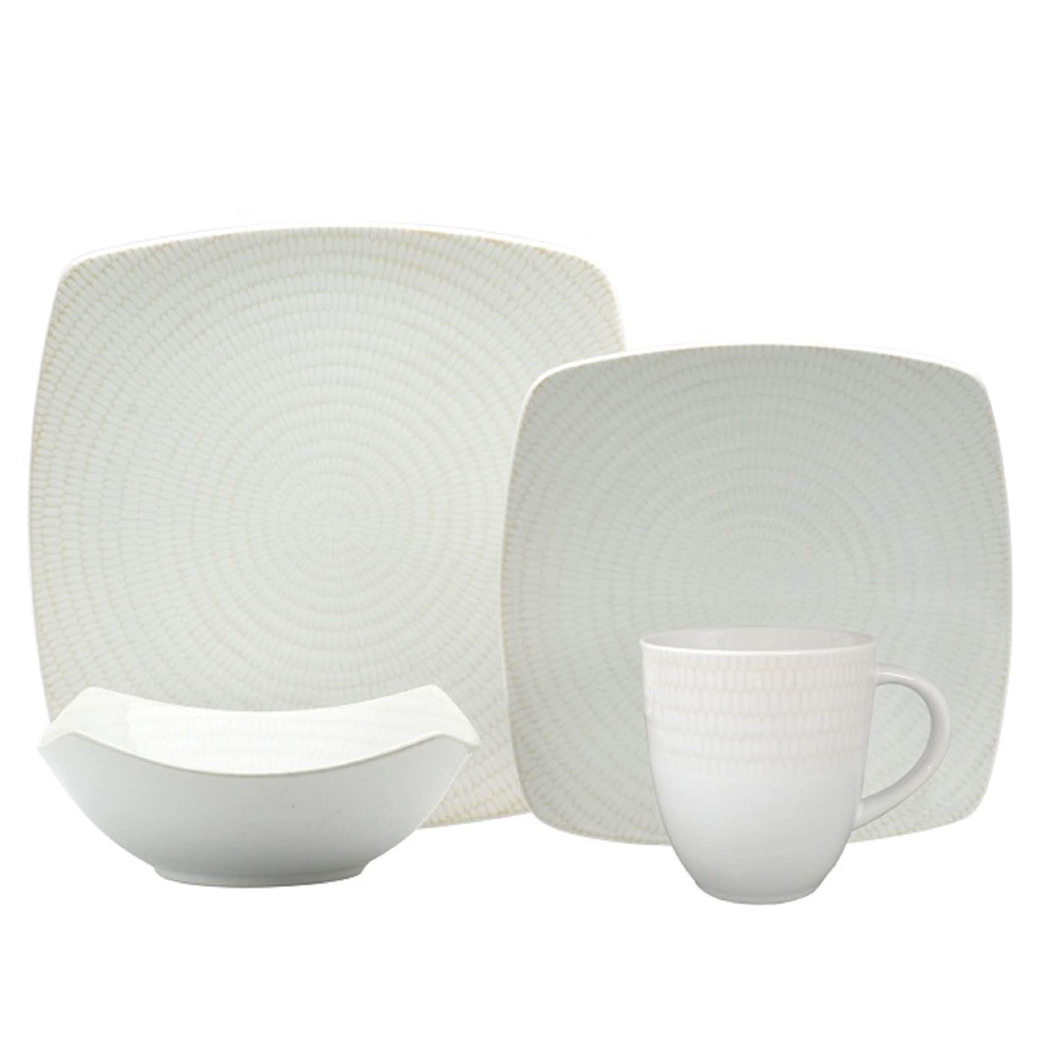 Red Vanilla White Rice 16-piece Dinnerware Set (Service for 4)