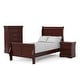 preview thumbnail 50 of 67, Furniture of America Mayday Modern Solid Wood 3-Piece Sleigh Bedroom Set