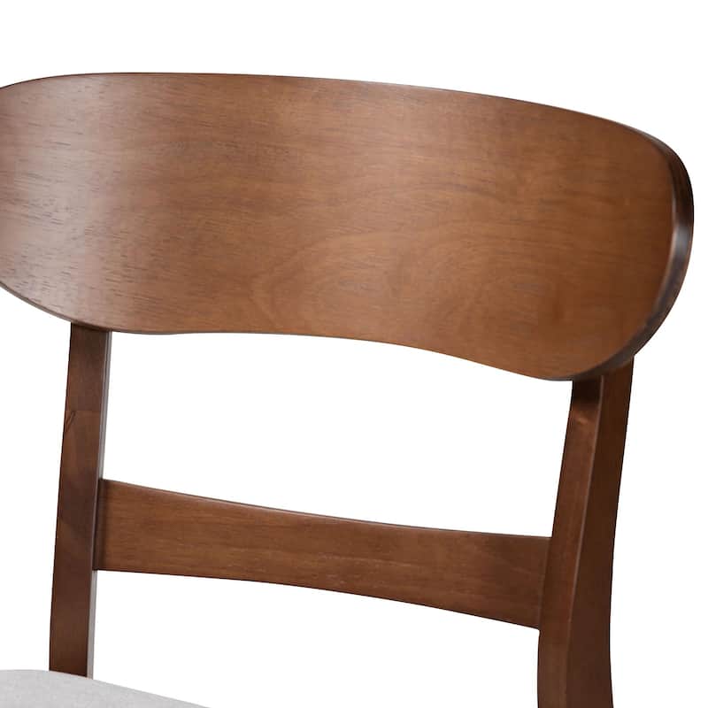 Everwood Dining Chair - Bentwood Frame Seating with Contoured Back and Padded Seat, Mid-Century Style Side Chair