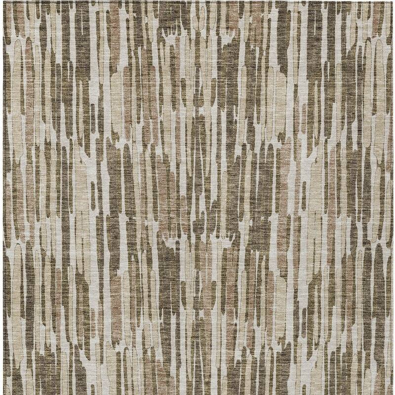 HomeRoots Abstract Transitional Rectangle Outdoor Rug