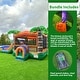 preview thumbnail 6 of 7, XJUMP Tropical Commercial Grade Inflatable Water Slide Bounce House Combo with Attached Splash Pool (with Air Blower)