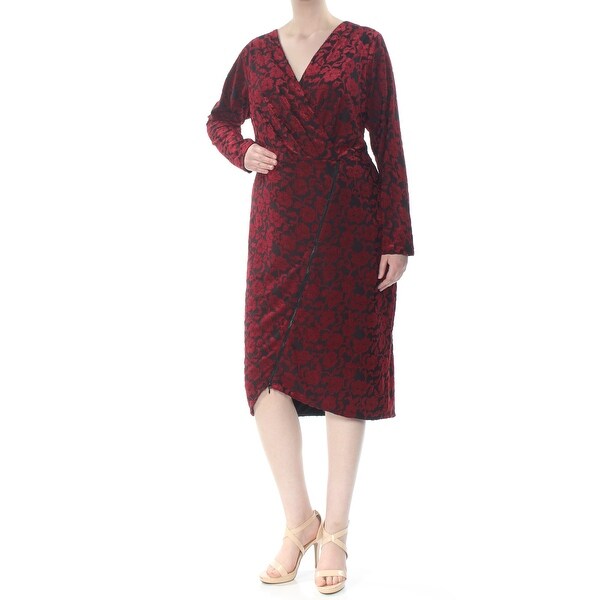 embroidered midi dress with ruched sleeves