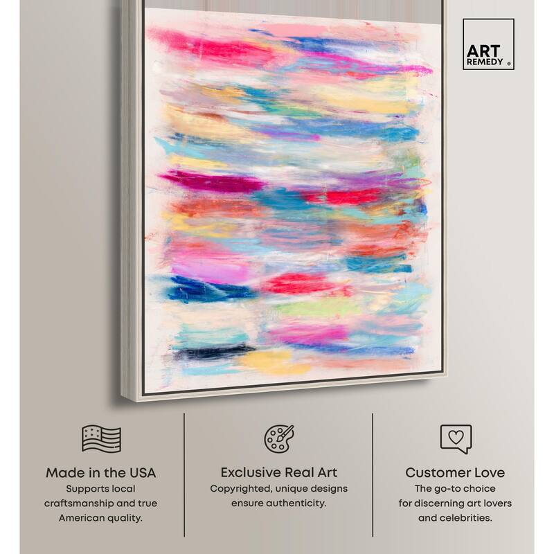 Color Bands Canvas by Art Remedy