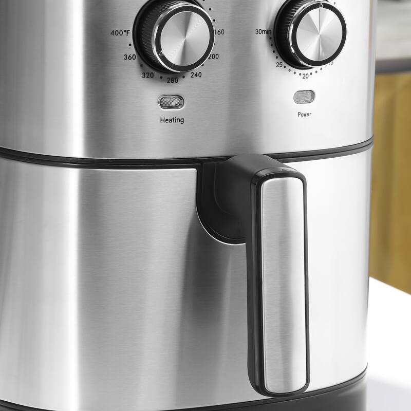 Air Fryer with Adjustable Temperature, Timer and Nonstick Basket