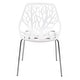 preview thumbnail 14 of 74, Asbury Stackable Dining Chair with Chrome Legs Side Chair with Modern Cut-Out Design Backrest