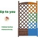 preview thumbnail 6 of 5, Mcombo Planter Raised Bed with Trellis, Outdoor Wood Planter Box Garden Stander for Patio Yard, 25" x 11" x 45",