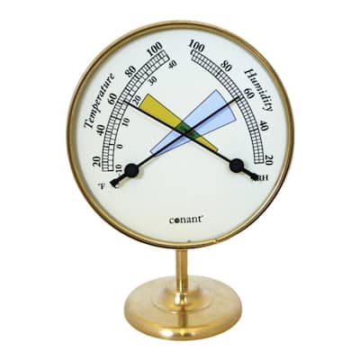 7" White and Gold Adjustable Vermont Comfortmeter