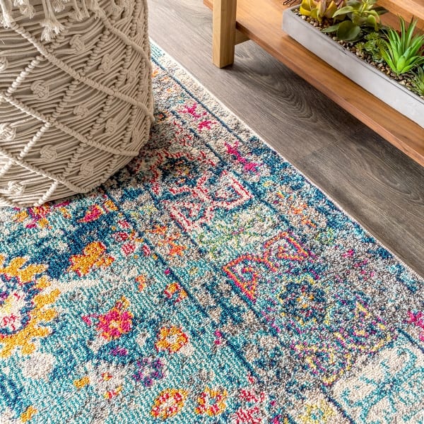 Shop Bohemian Flair Boho Vintage Faded Area Rug Overstock 27416184