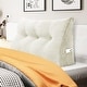 preview thumbnail 165 of 182, WOWMAX Large Reading Wedge Headboard Pillow for Bed Rest Back Support Twin - Cotton Ivory