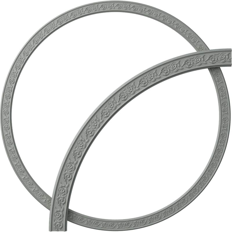 87 3/8"OD x 78 3/4"ID x 4 3/8"W x 3/4"P Aberdeen Ceiling Ring - Single - 1/4 of Complete Circle