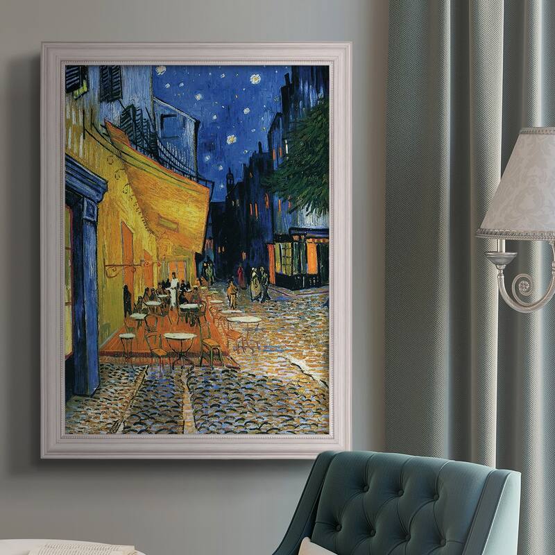 Cafe Terrace  Premium Framed Canvas- Ready to Hang