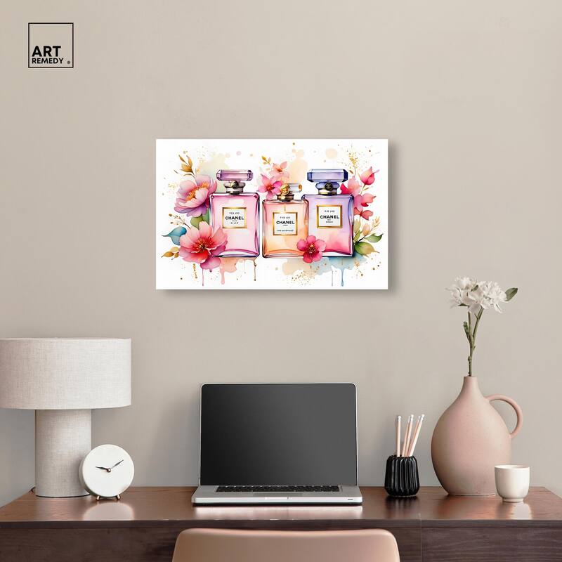 Floral Fragrance Canvas by Art Remedy, Gallery Wrapped