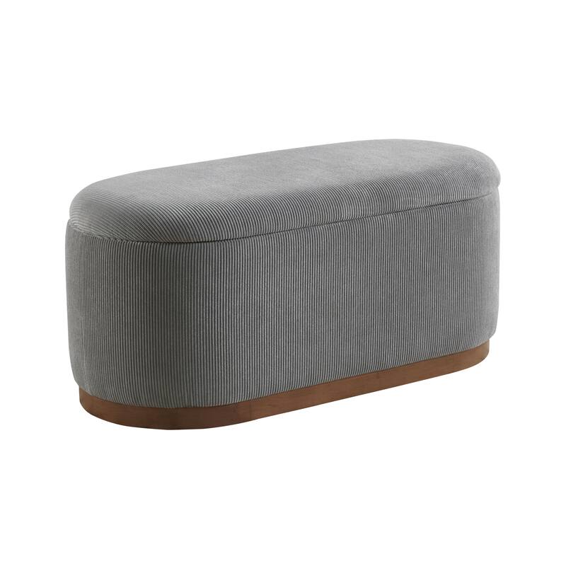 Lift Top Storage Bench Foam Cushioned Seat