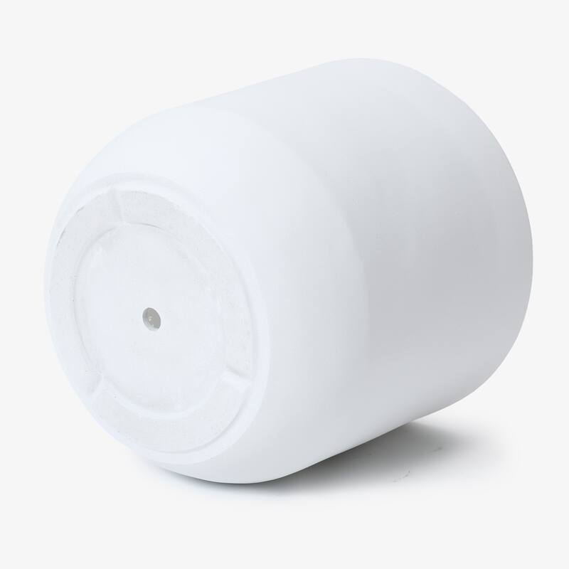 Round Smooth Finish Indoor/Outdoor MgO Planter, Single Planter for Indoors/Outdoors