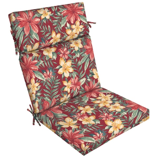 Arden Selections Ruby Clarissa Tropical Outdoor Chair Cushion - 44 in L x 21 in W x 4.5 in H. Opens flyout.