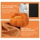 preview thumbnail 7 of 7, WOWMAX Pumpkin Bean Bag Sofa Chair, Giant Bean Bag Chair, Oversized Bean Bag Couch for Gaming, Reading, Orange