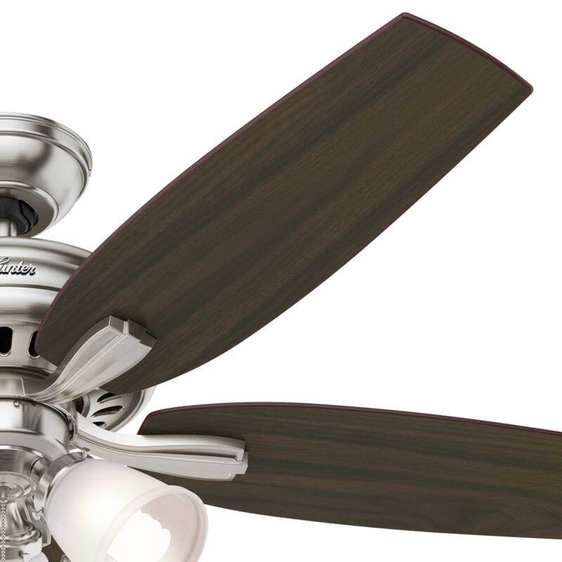 Hunter 52" Newsome Ceiling Fan with 3-Light LED Light Kit and Pull Chain - Traditional