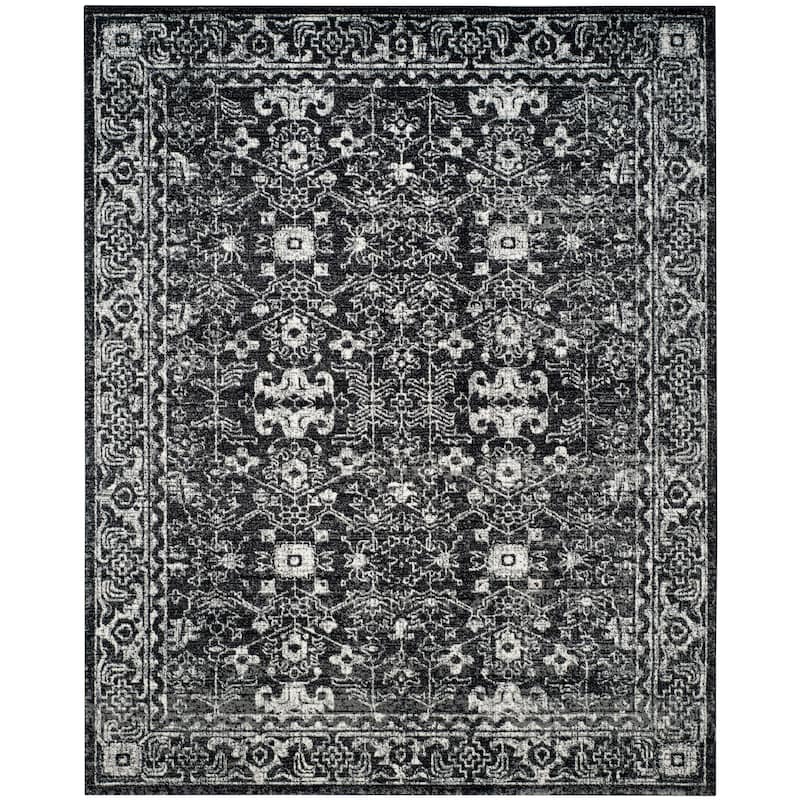 SAFAVIEH, Evoke Karola Vintage Boho Rug - 11' x 15' - Charcoal/Ivory
