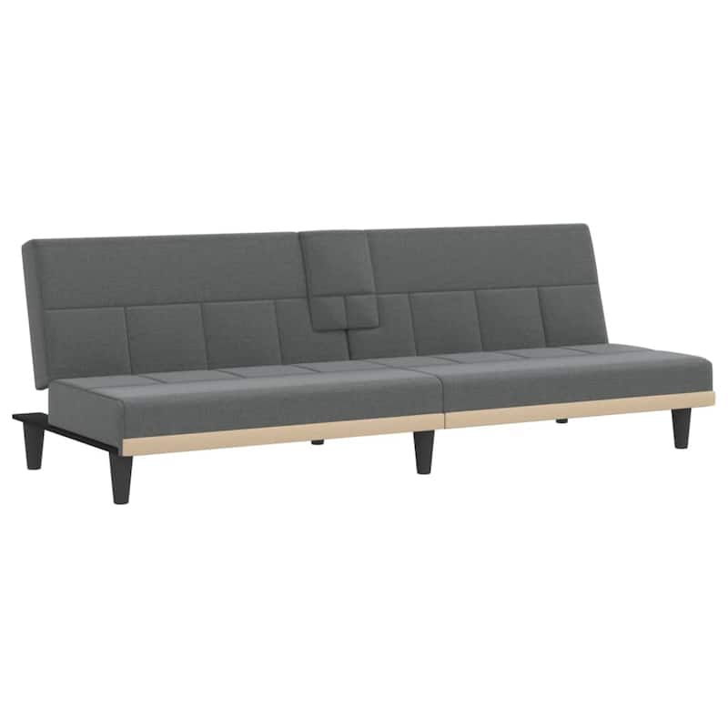 vidaXL Sofa Bed Convertible Sofa Bed with Cup Holders for Living Room Fabric - 78.7" x 35" x 27.6"