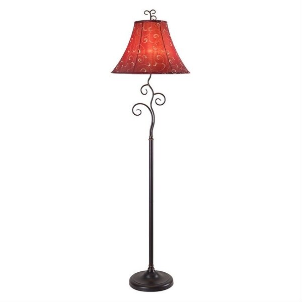 Tall top red lamp