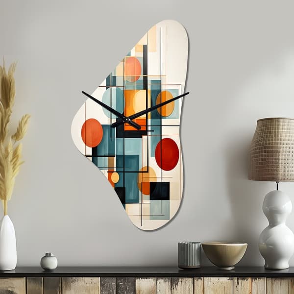 Colorful Mid Century Retro Reflections IV - Abstract Midcentury Large ...
