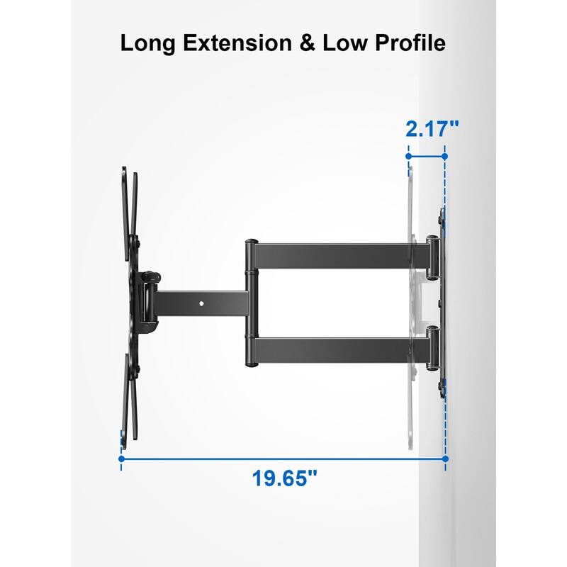 ErgoAV Single Stud Motion Mount for TVs 40″ to 55″ and up to 70lbs