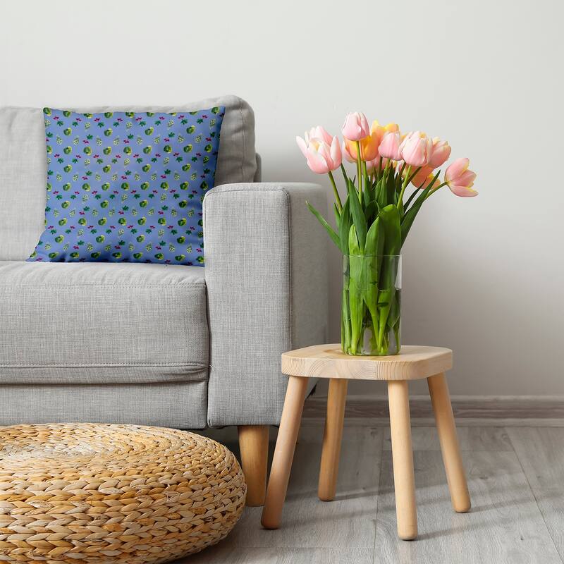 Three Veggies Pattern Decorative Throw Pillow