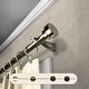preview thumbnail 3 of 3, InStyleDesign Bowler Adjustable Curtain Rod 18 to 28 inches - Antique Brass