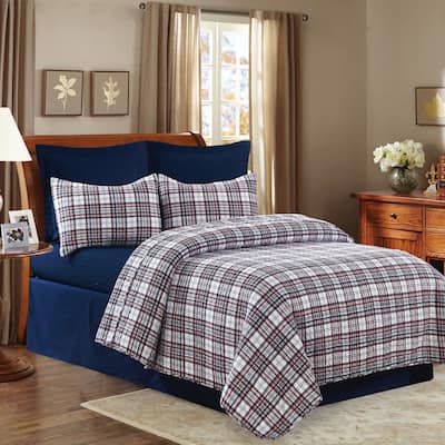 Benjamin Cotton Quilt Set - Reversible and Machine Washable